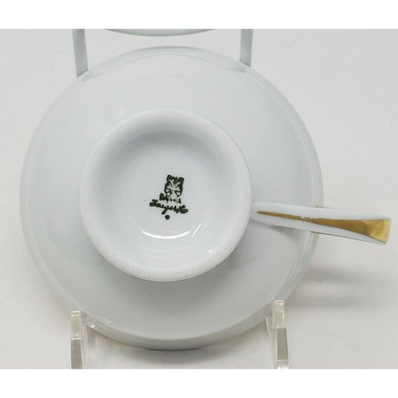 Jaeger Co. Bavaria Footed Teacup Orchard Orange Berries Cup Only VTG - Picture 9 of 10